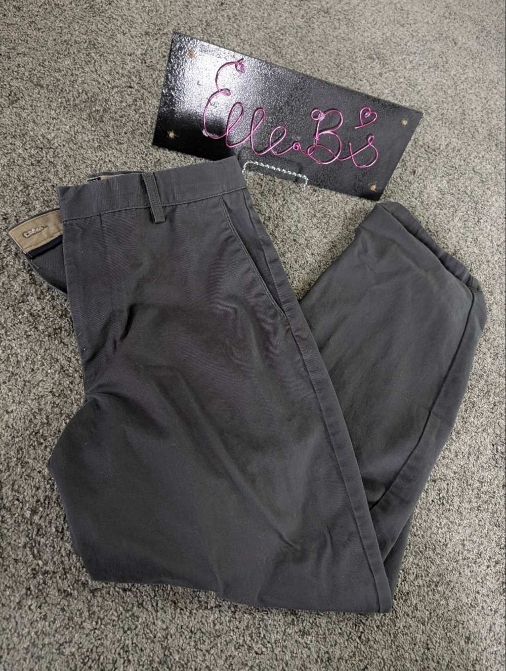Nwot Men's Dark Gray Chino Pants - D4 Relaxed Fit 33x30